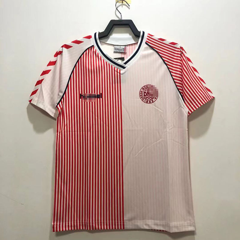 Camiseta Dinamarca Away Retro 1986